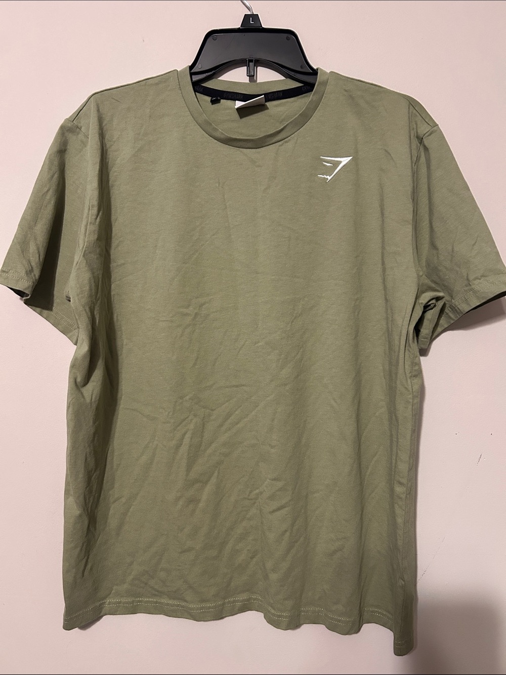 Lot of 3 Gymshark Olive , blue , rose Crew Neck Short Sleeve Tee